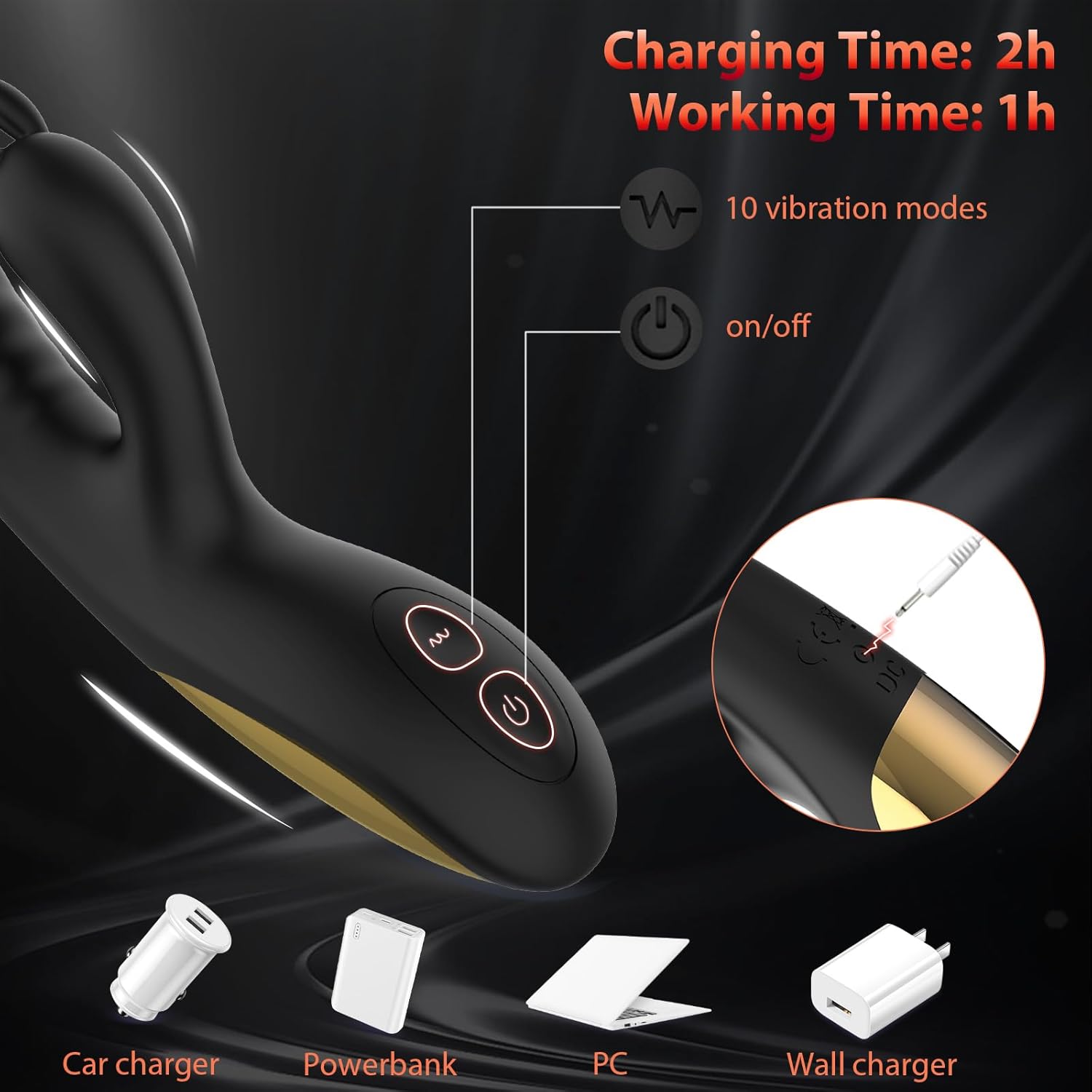 Rabbit Vibrators Adult Toy for Women - Vibrater Sexual Pleasure Tools for Women Couple Sex Toys for Female Vibrator Dildo Adult Sex Toys Nipple Anal Stimulator with 10 Vibrations Sex Swing