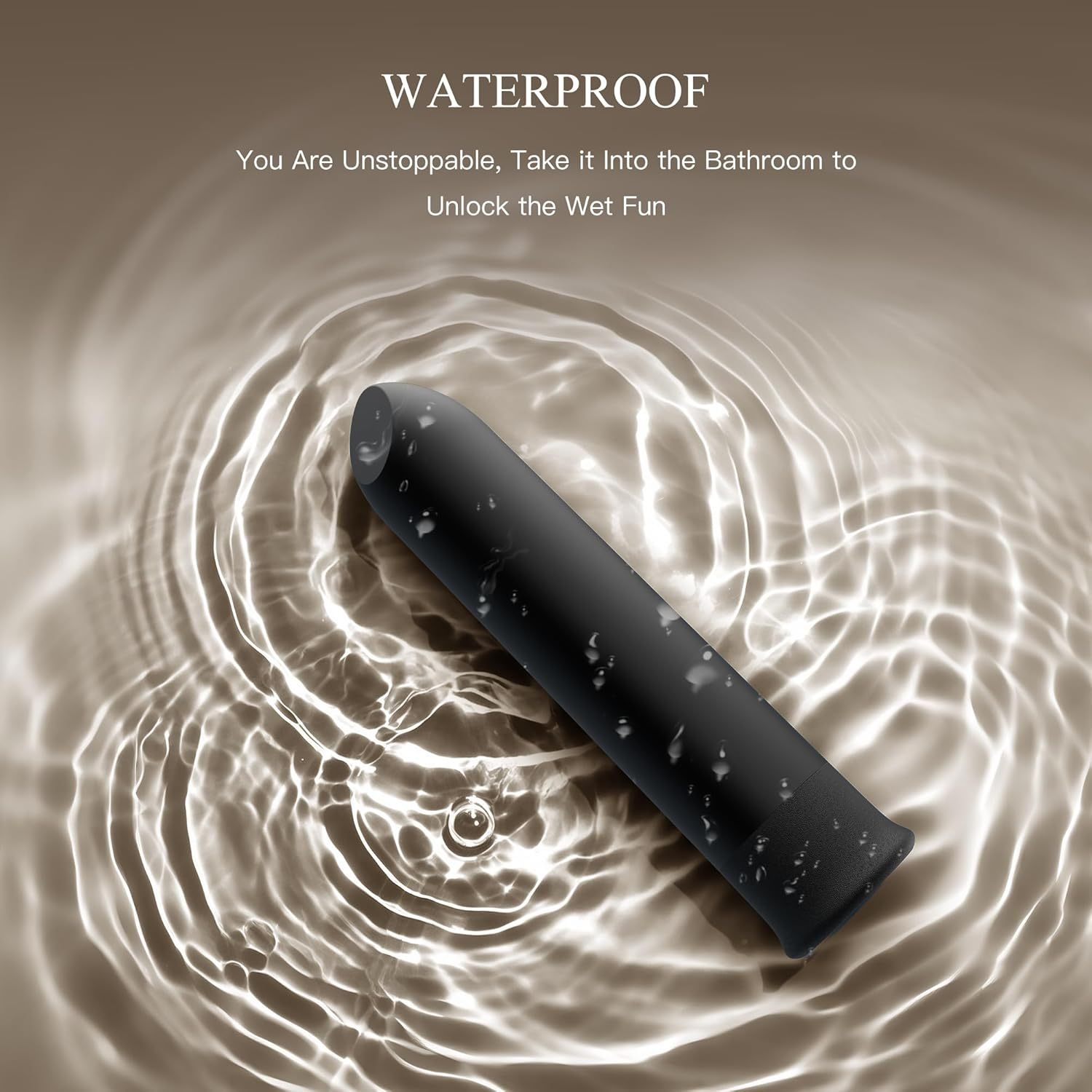 Bullet Vibrator with Angled Tip for Precision Clitoral Stimulation, Discreet Rejected Lipstick Vibe with 10 Vibration Modes Waterproof Nipple G-spot Stimulator Sex Toys for Women (Black)