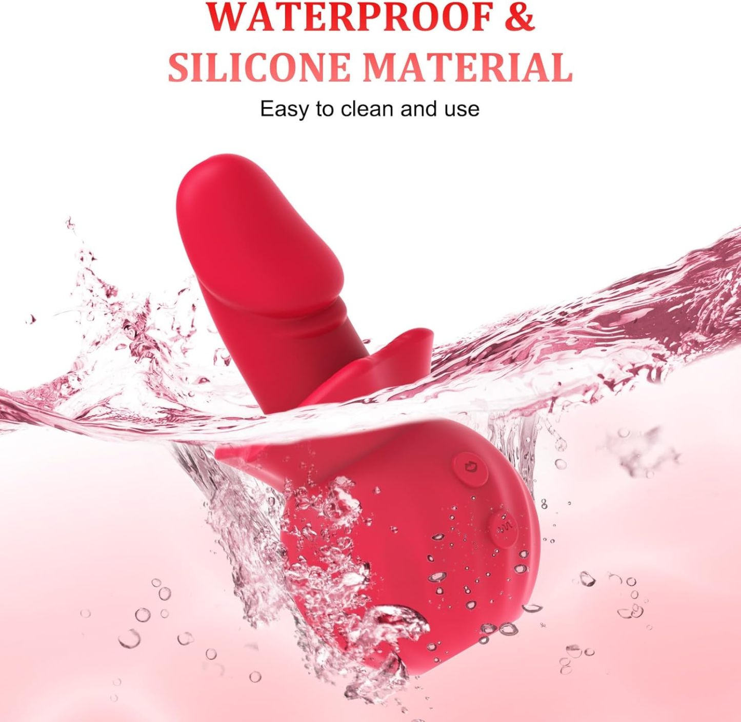 Pussy pump sucking vibrator dildo with 3 suction levels, 10 swing levels, and 10 vibration modes