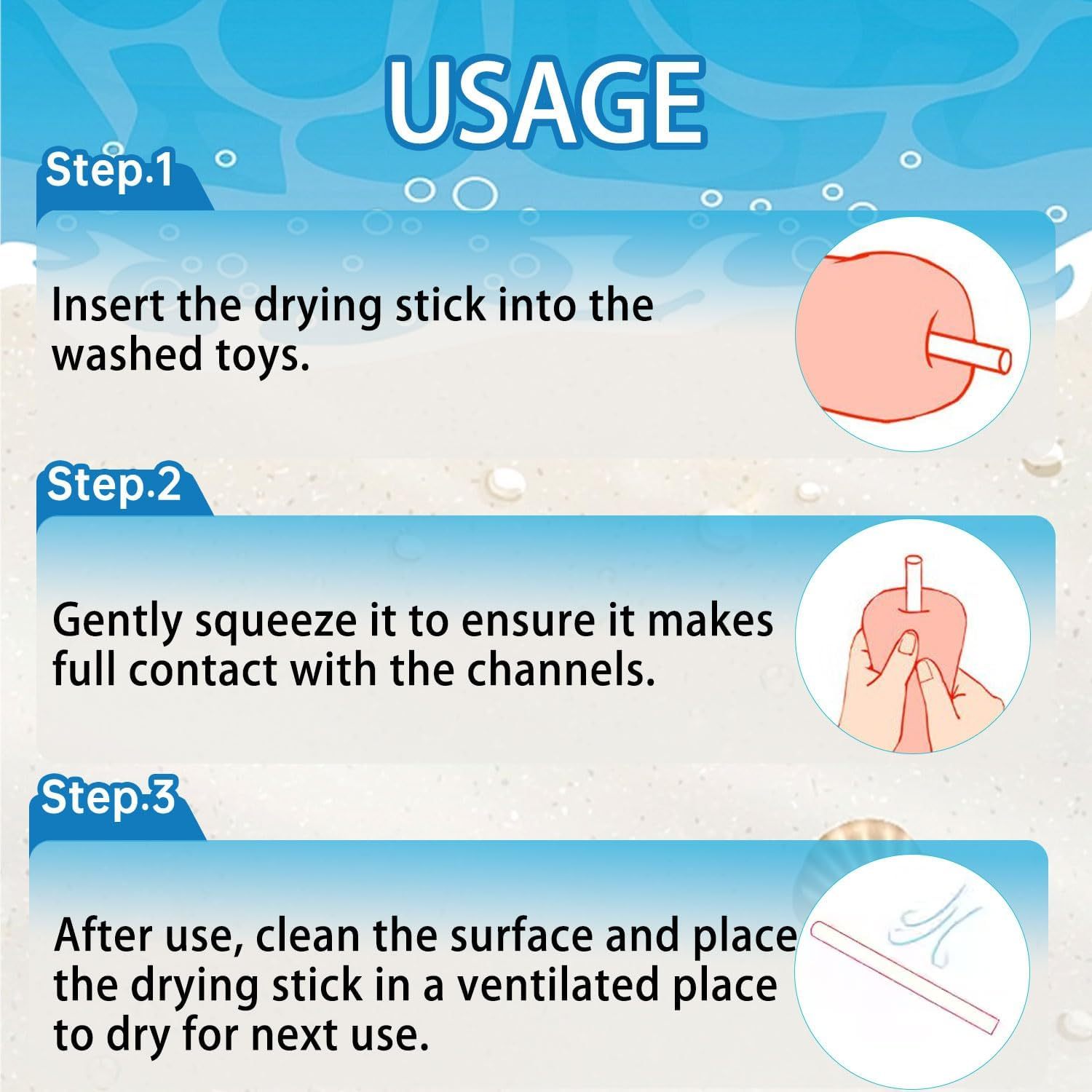 2Pcs Drying Sticks for Male Masturbator, Unbreakable Drying Rod for Sex Dolls Pocket Pussy, Reusable Water Absorption Rod Sex Toy Accessories for Male Adult Sex Toys