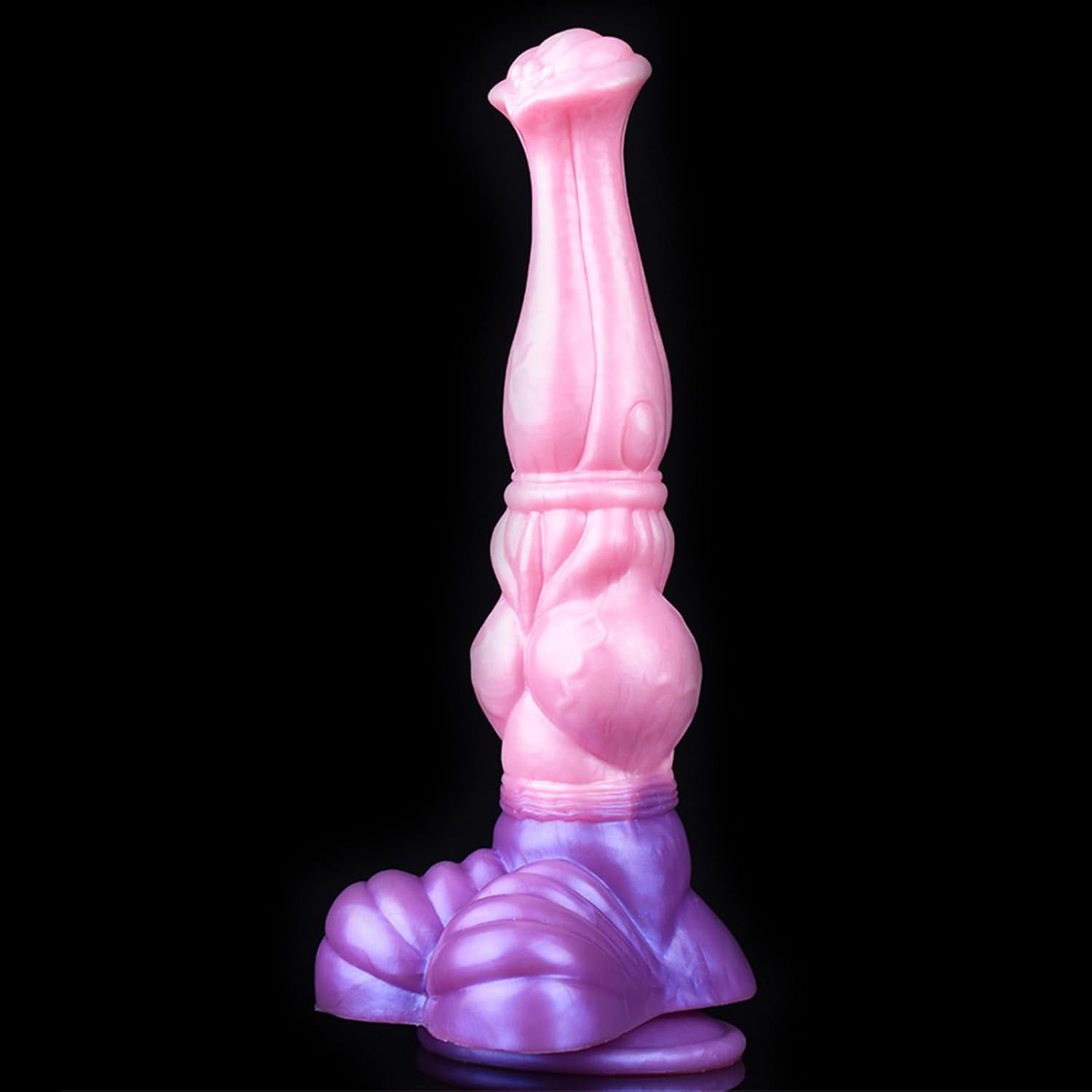 Horse Dildo,Pink Huge Silicone Dildos with Powerful Hands-Free Suction Cups and Thick Knot Realistic Animal Dildo Large Anal Plugs Adult Sex Toys Suitable for Man Women Couples