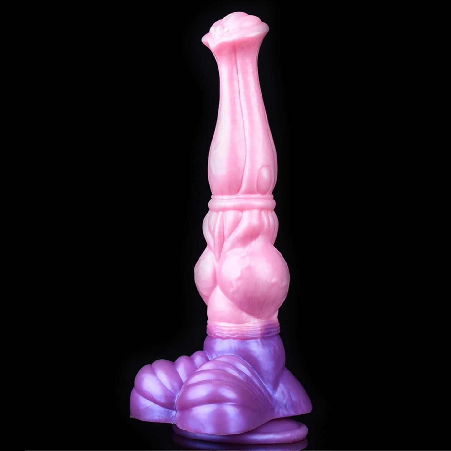 Horse Dildo,Pink Huge Silicone Dildos with Powerful Hands-Free Suction Cups and Thick Knot Realistic Animal Dildo Large Anal Plugs Adult Sex Toys Suitable for Man Women Couples