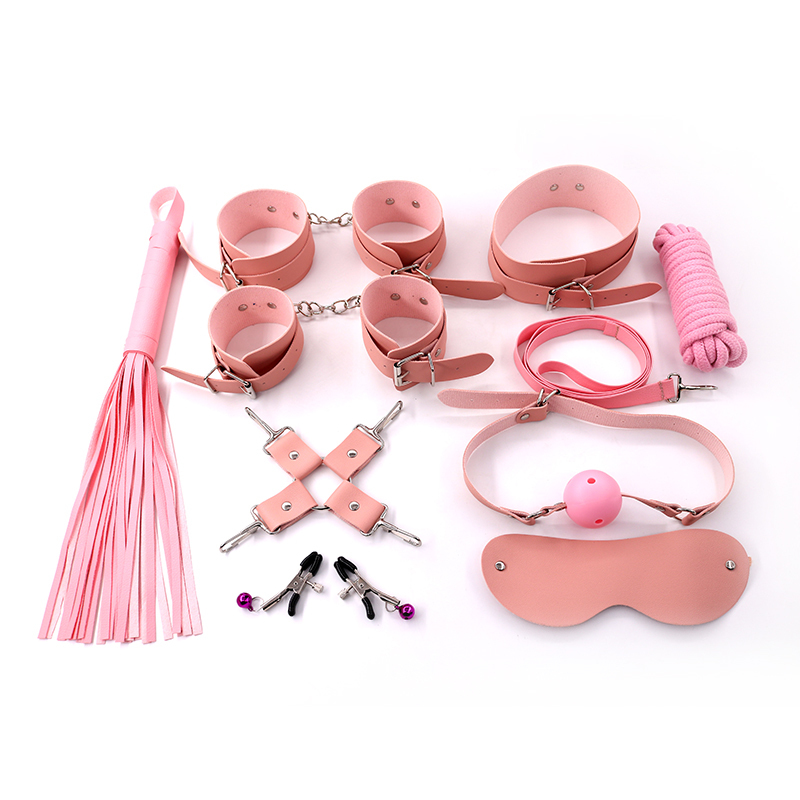 SM set sex toys couple sex products plush leather adult sex products sm suit bondage nipple clamp suit couples couples adult bondage alternative toys