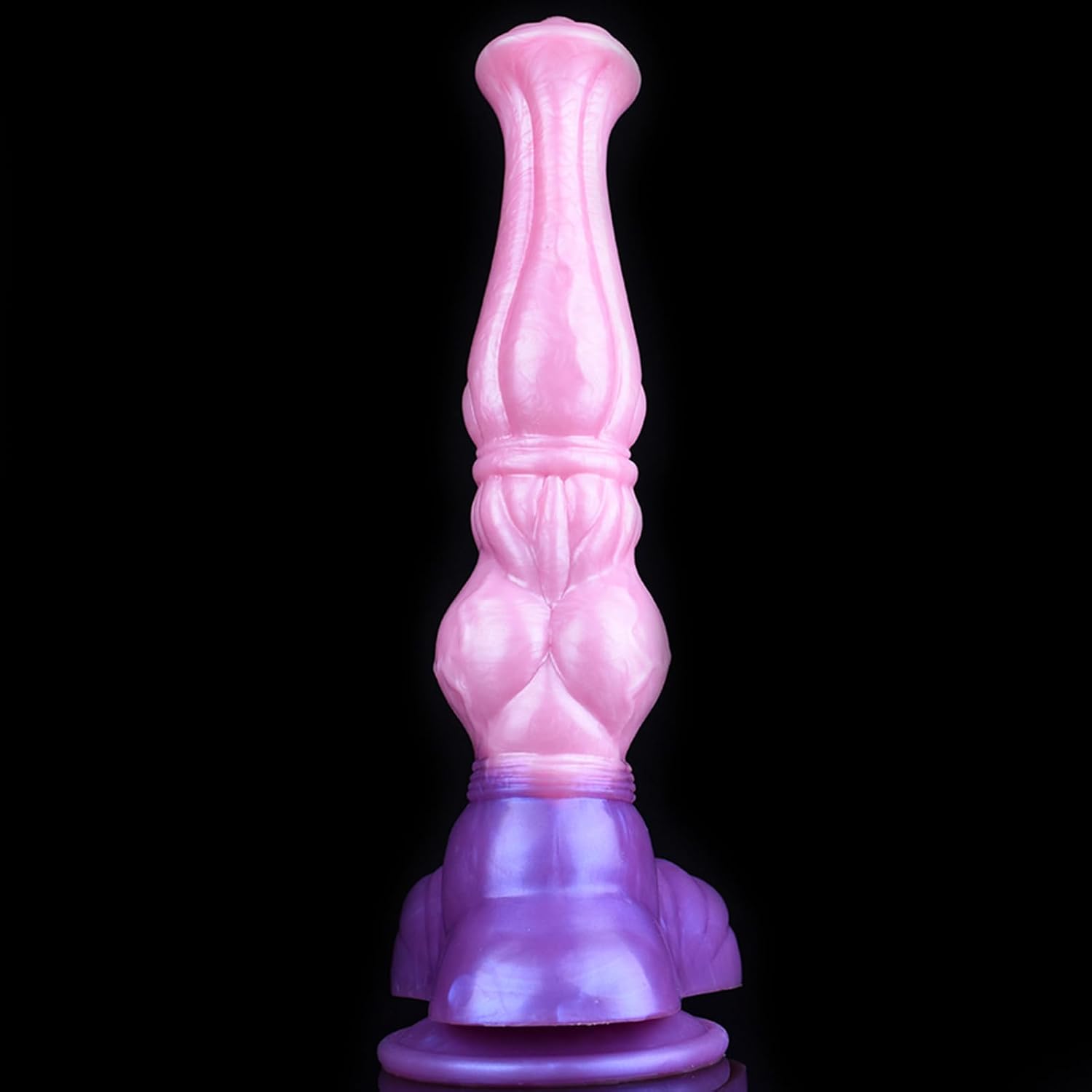 Horse Dildo,Pink Huge Silicone Dildos with Powerful Hands-Free Suction Cups and Thick Knot Realistic Animal Dildo Large Anal Plugs Adult Sex Toys Suitable for Man Women Couples