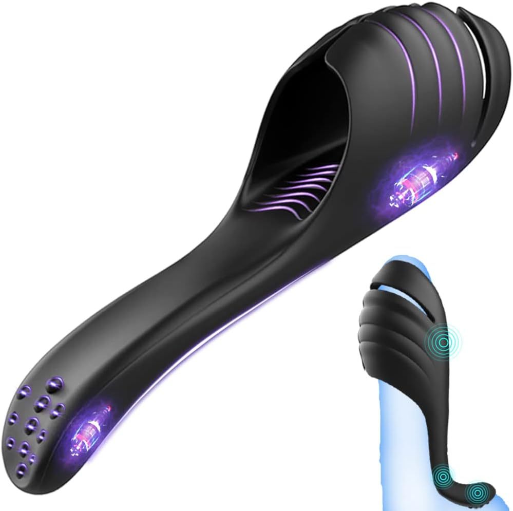 Male Masturbator Penis Training Vibrator,Mycreatmo Adult Sex Toys for Masturbators with 9 Vibrations,Vibrating Man Stimulator Trainer for Masturbation Pleasure