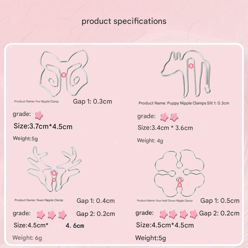 Cute pet coil nipple clamps for men and women nipple clamps for couples flirting sex toys sm training climax