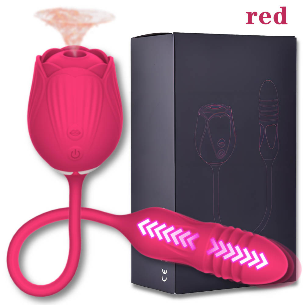 Rose Mantinghua 2nd generation double-headed sucking vibration retractable sex toys female masturbation fun adult products female