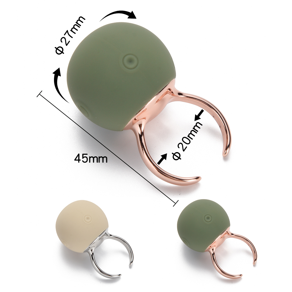Ring Vibrator Silicone rechargeable bullet finger vibrator female device masturbator toy supplies vibration