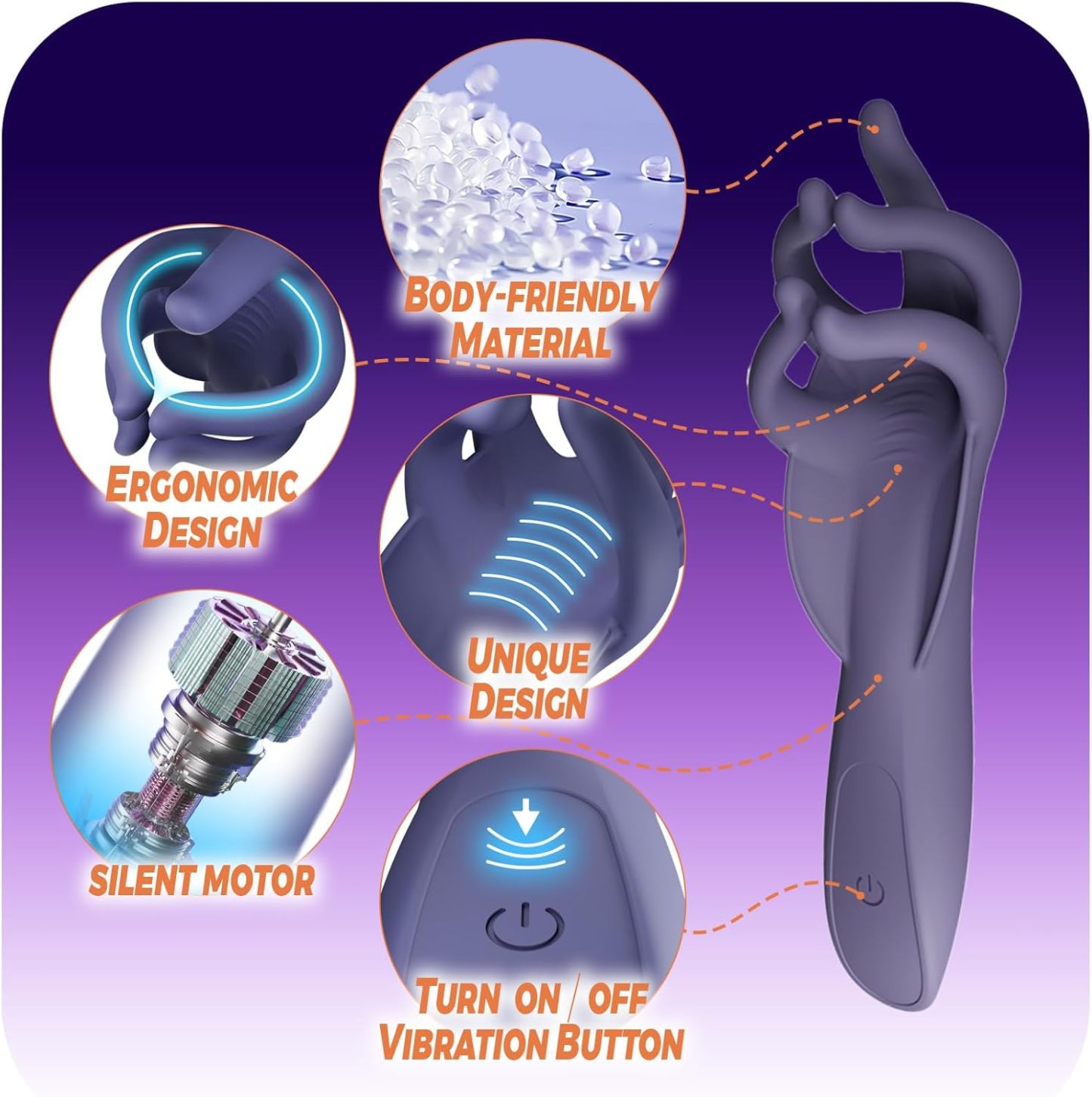 Male sex toy with 10 vibration modes
