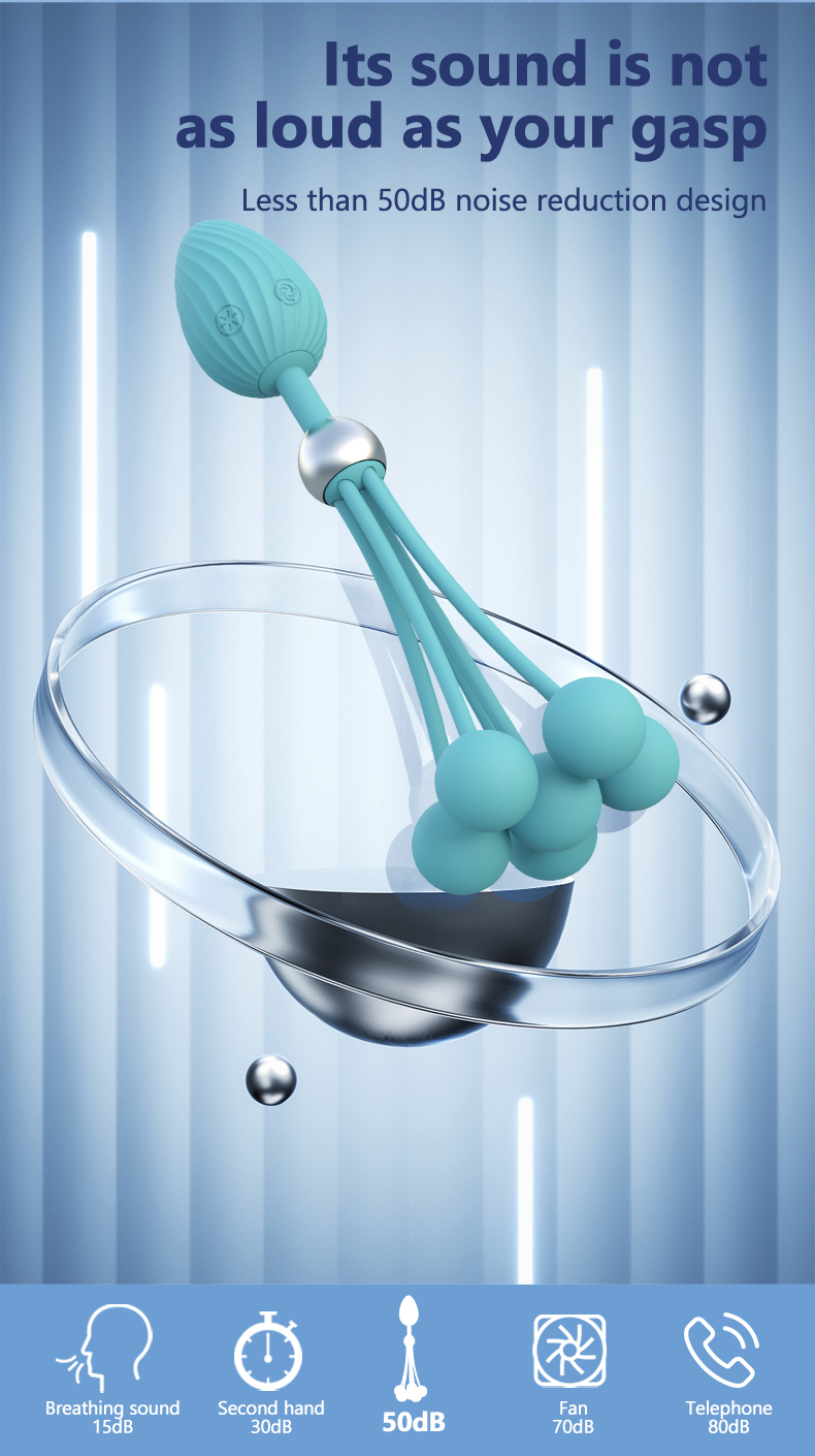 Multi-vibration beads anal plug Hot product for men and women, couples share anal plug with multiple beads, can vibrate into the body
