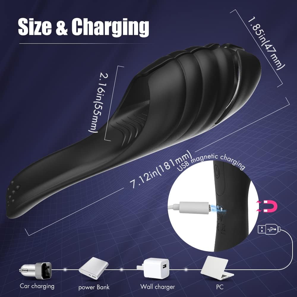 Male penis training vibrator for 9 vibrations