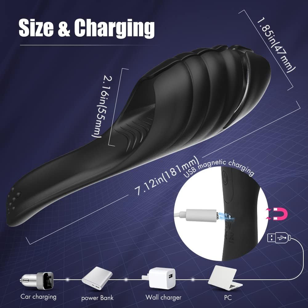 Male penis training vibrator for 9 vibrations