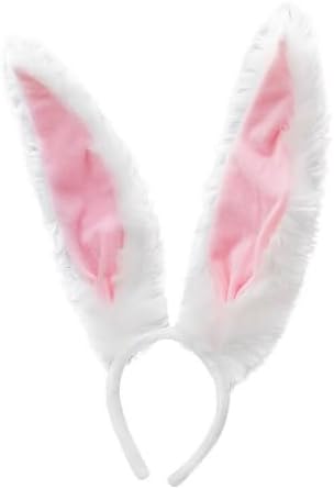 Cute Bunny Ears Headband Rabbit Cosplay Costume Accessories Hairband for Makeup Face Washing Halloween Animal Headband