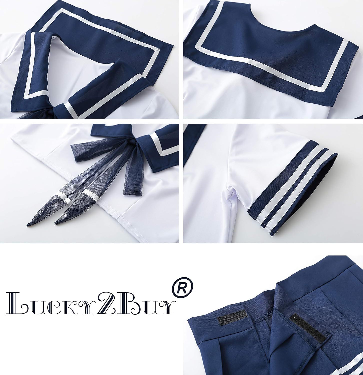 Schoolgirl cosplay mini sailor suit