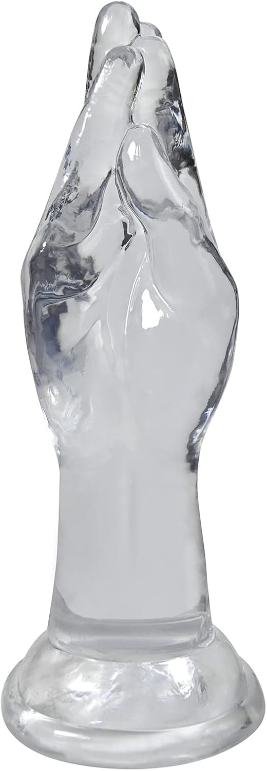 Realistic handheld dildo with strong suction cup
