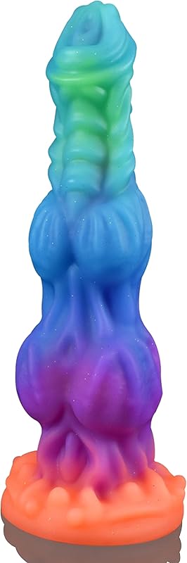 9.6" Horse Cock Dildo Wide Wolf Dildo Unicorn Canine Dildo with 2 Big Knots, Huge Thick Dildo Fantasy Horse Sex Toy with Strong Suction Cup, Soft Anal Dildo Knot Dog Dildo, Adult Toys for Women Men