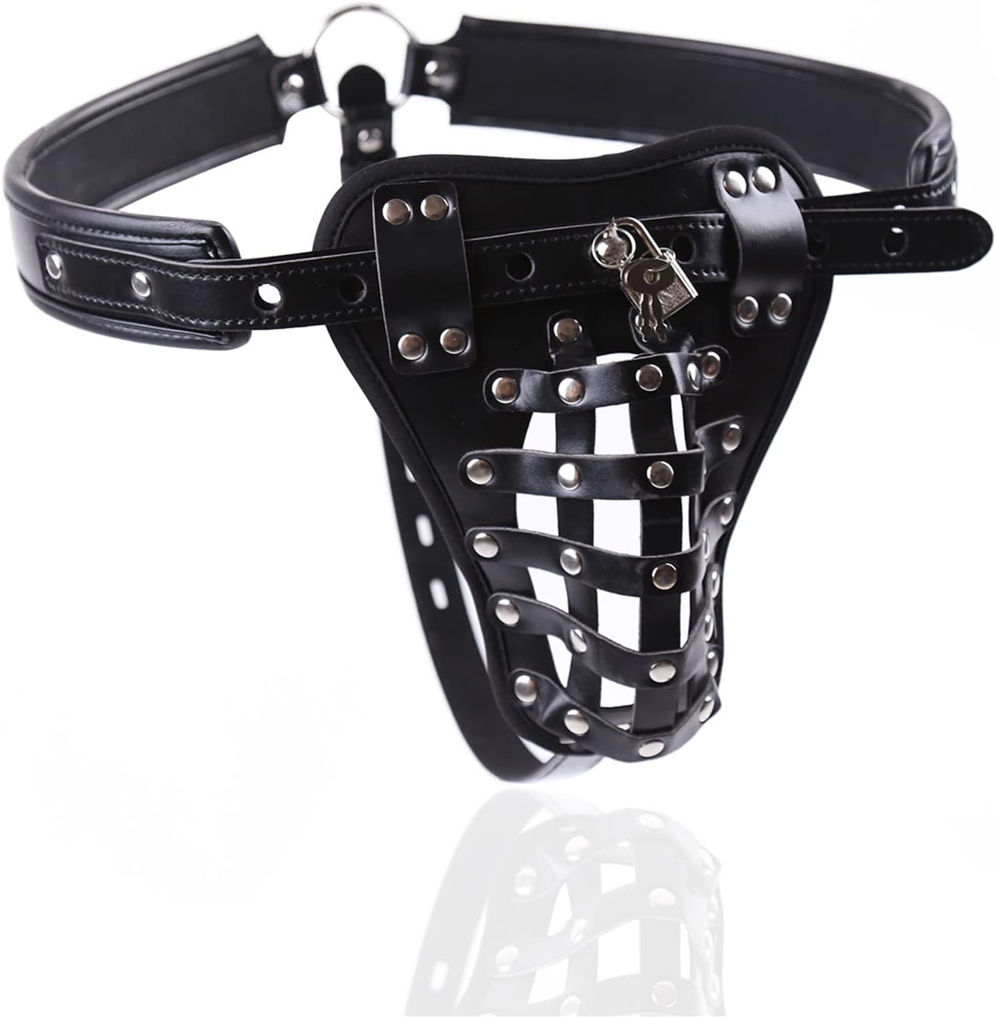 Men's chastity belt with penis lock