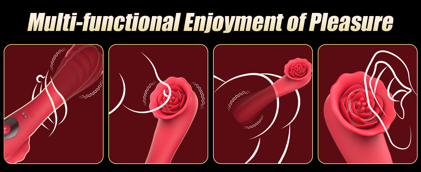 Rose Sex Toy Vibrator Adult Sex Toys Rose Vibrator Dildo for Female Sex Toy