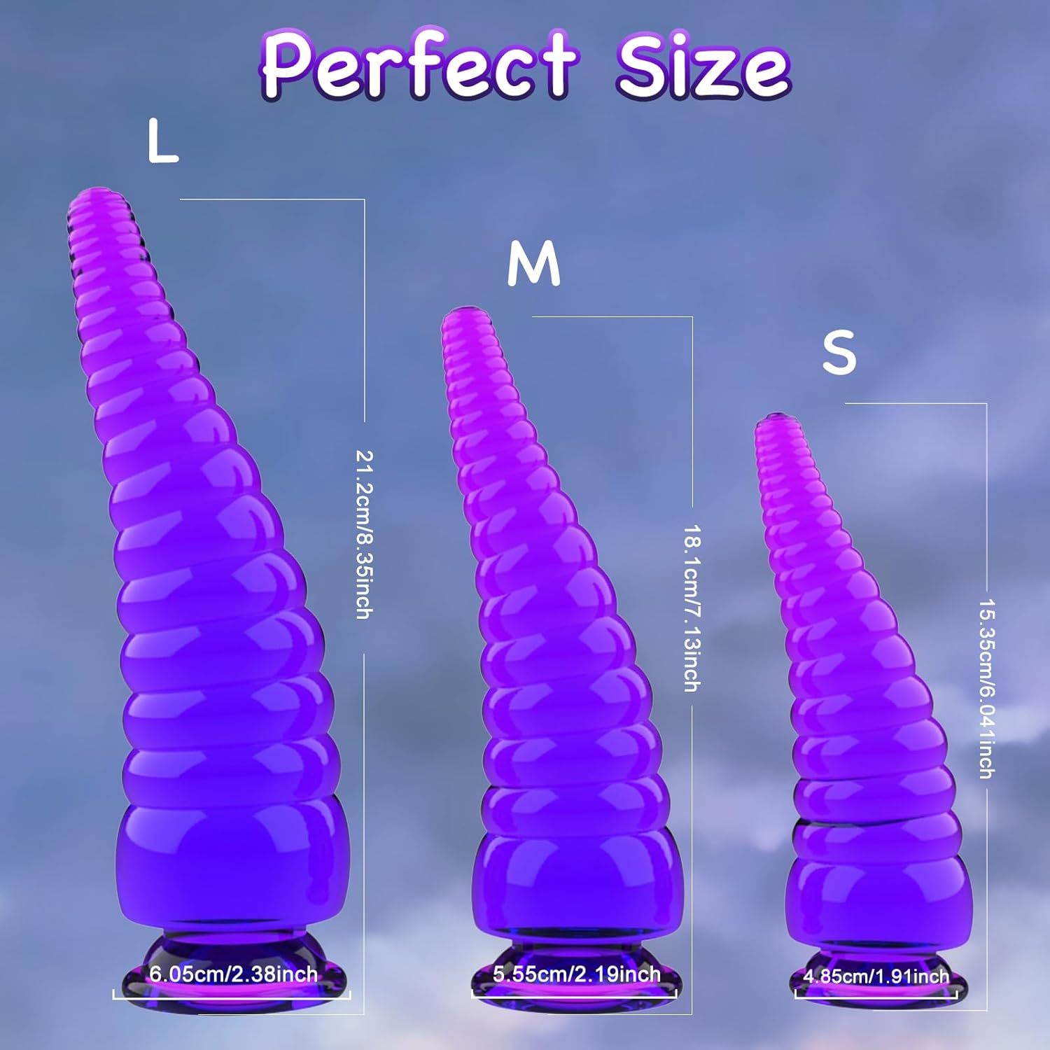 Monster dragon dildos in a set of 3 sizes