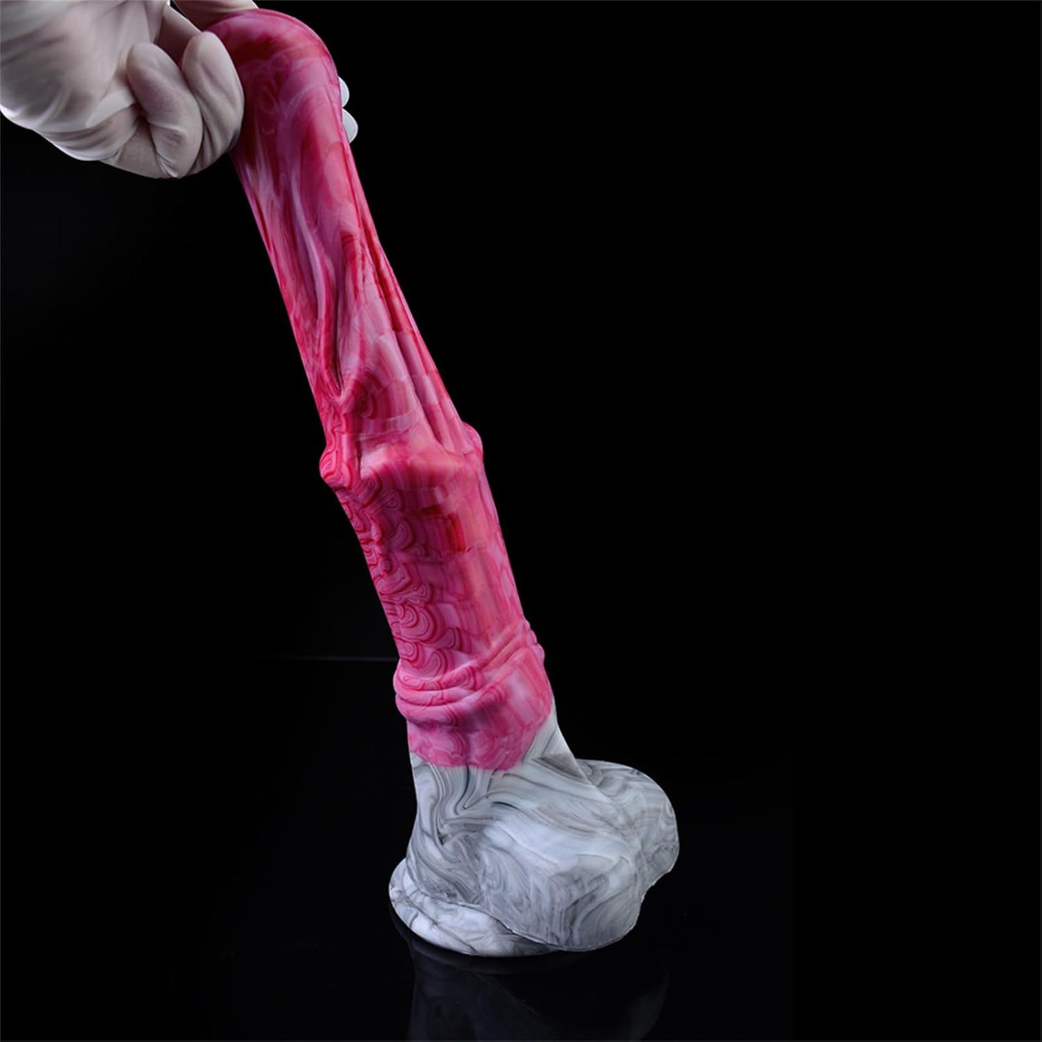 Sex Toys Horse Dildo Huge 12 in Realistic Silicone Animal Dildos with Ring Knot Shaft and Strong Hands Free Waterproof Suction Cup Long Anal Plug Toy Suitable for Adult Women Deep Pleasure