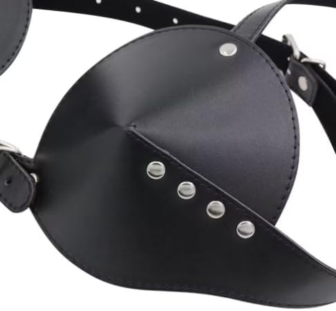 Women Punk Bullet-Shaped Underwear Black Leather Bra Adjustable Fashion Chest Harness Belt Exotic Shoulder Bra Sexy Lingerie with Studs Rave Nightclub Party Masquerade