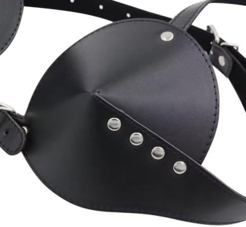 Women Punk Bullet-Shaped Underwear Black Leather Bra Adjustable Fashion Chest Harness Belt Exotic Shoulder Bra Sexy Lingerie with Studs Rave Nightclub Party Masquerade
