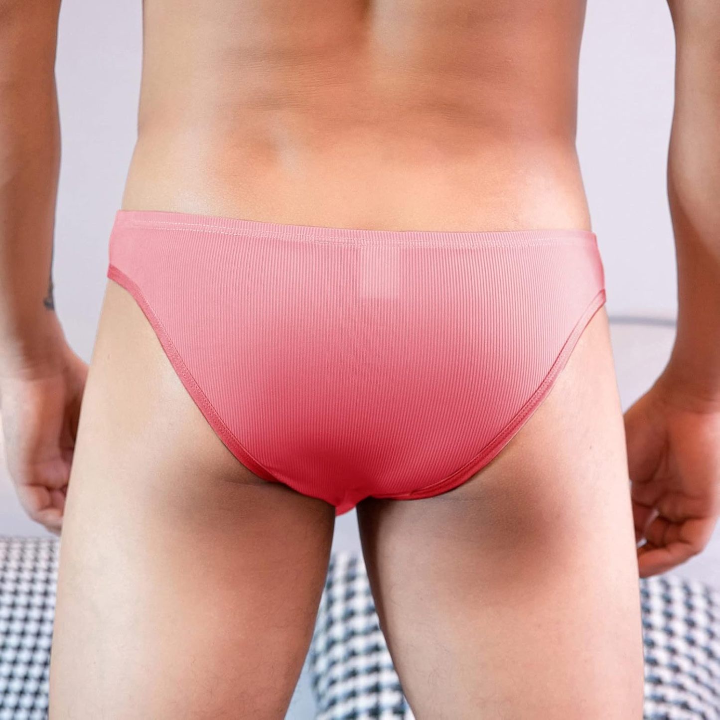 Men's Sexy Low-Rise Stretch Transparent Thong