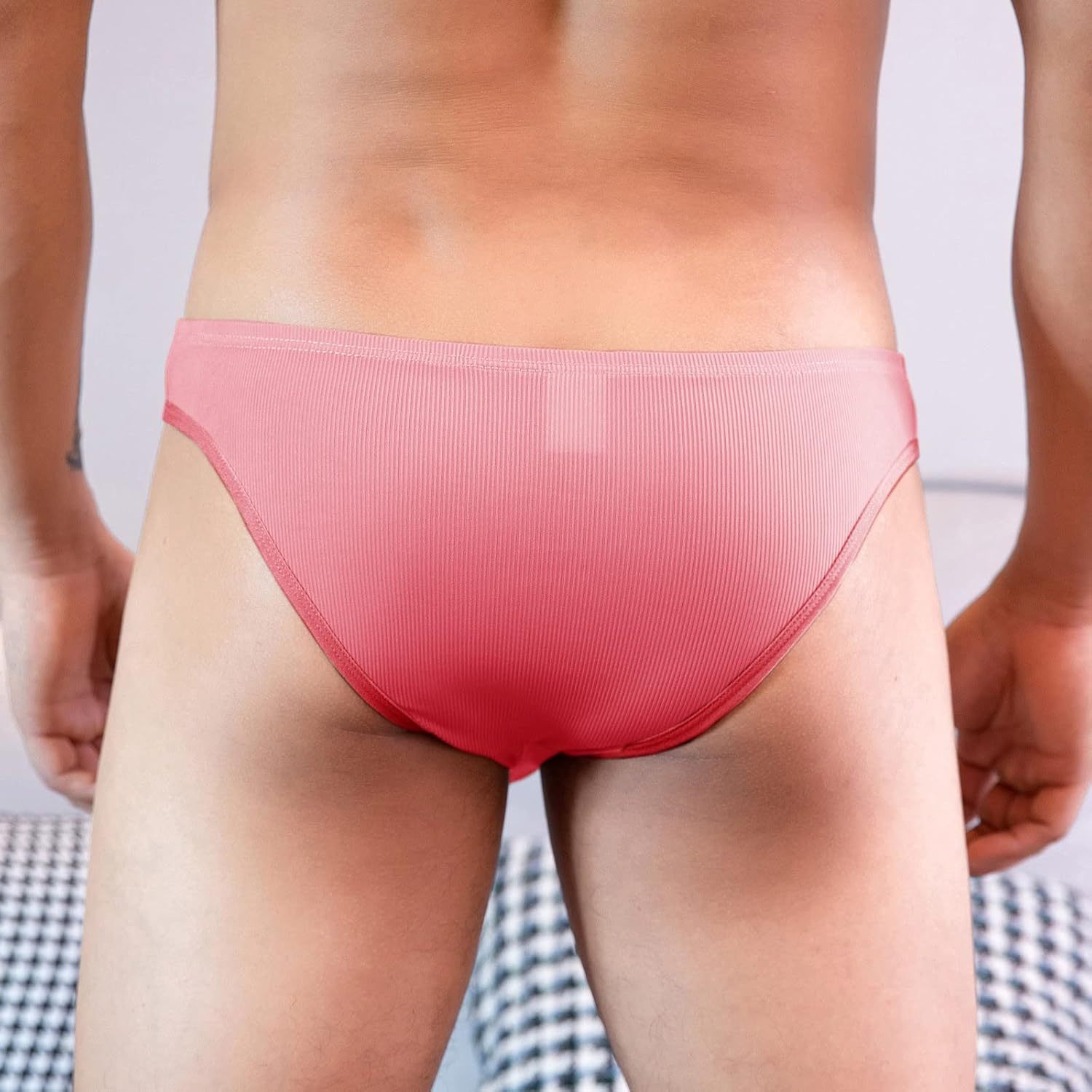 Men's Sexy Low-Rise Stretch Transparent Thong