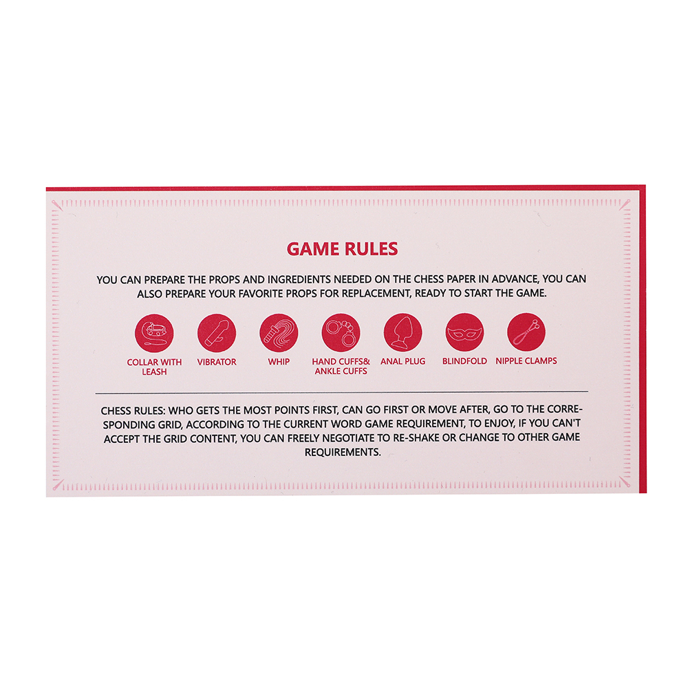 BDSM Fun chess games, interactive games for couples to increase affection, home life love tools, fun adult products Suitable for two adults