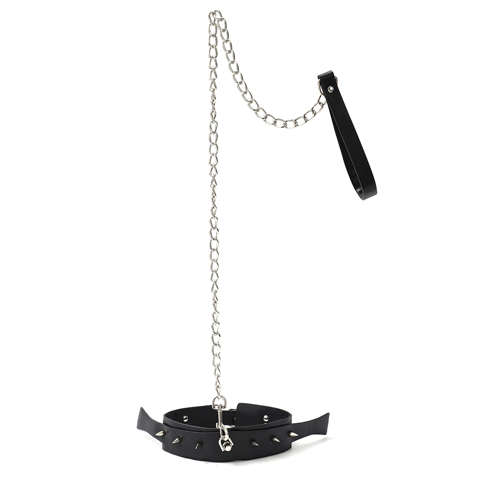 Punk Set Sex Spanking Paddle Whip PU Leather Sex Whip Adult SM Tool Flirting Restraint Bondage Adult Sex Toys for Couples Adult BDSM Role Playing Sex Whip Sex Whip Adult Sex Toys (Black)