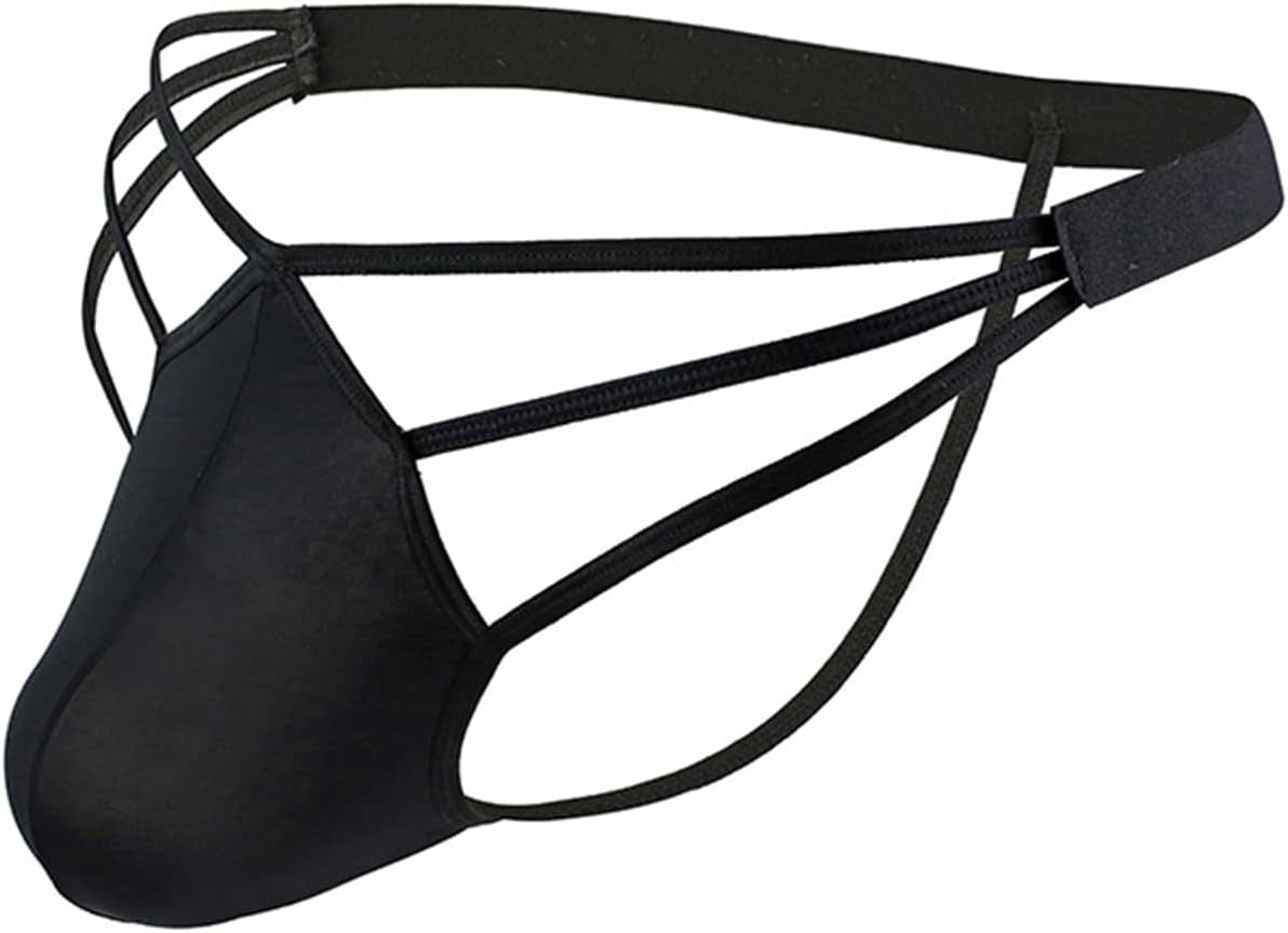 AOWAWO Men's Sexy Ice Silk Thong