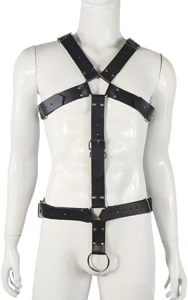 Men Adjustable Buckle Body Chest Garter Belt