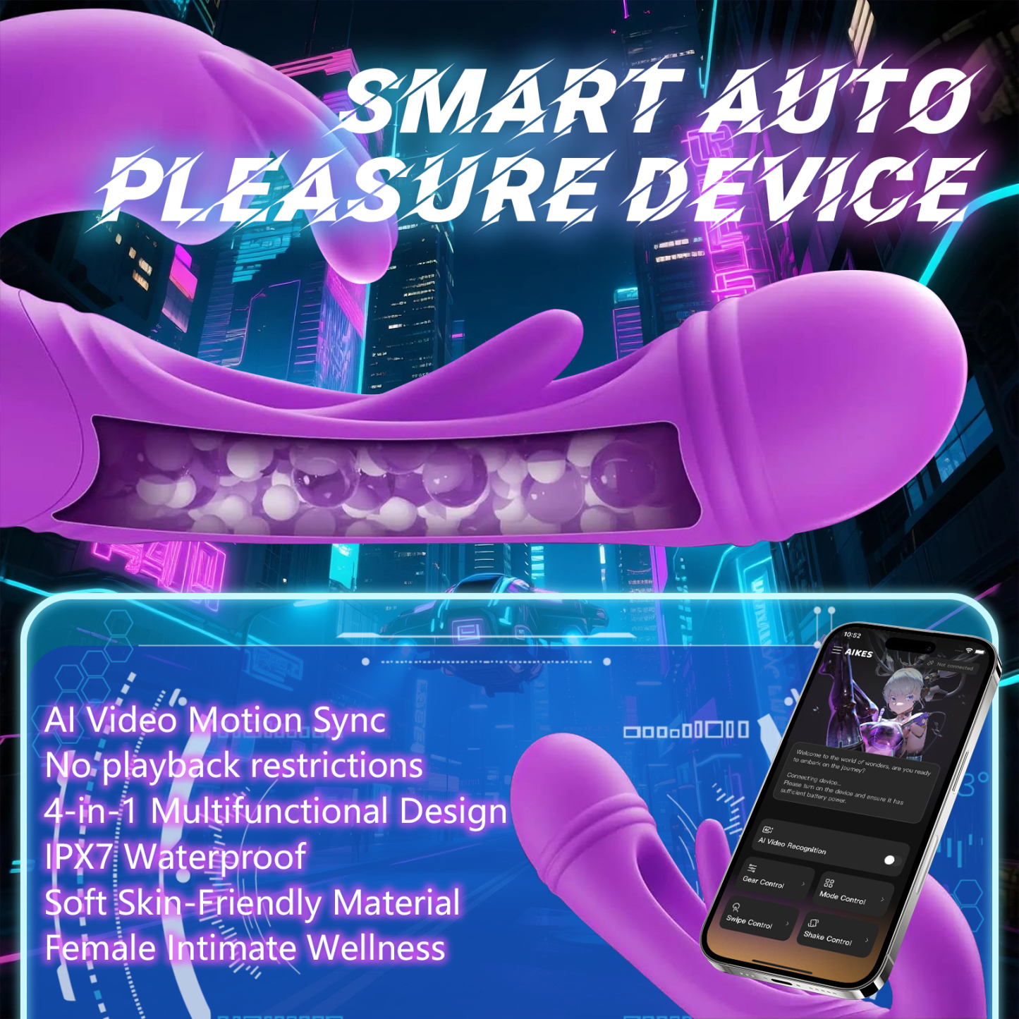 Dildo Rabbit Vibrator-XOIVORIXO App controlled G spot vibrator,3 in 1 Sex toys with 12 vibration and tongue licking functions,Female sexual pleasure tools,Adult Sex Toys,Tongue toy
