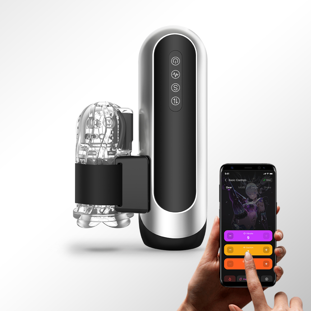 Male Sex Toys Penis Pump - App Controlled Pocket Vagina Male Masturbator Pocket Vagina, Meat Light, Upgraded Vacuum Pump, 12 Vibration Modes and 6 Telescopic Modes Sucking and Licking Device