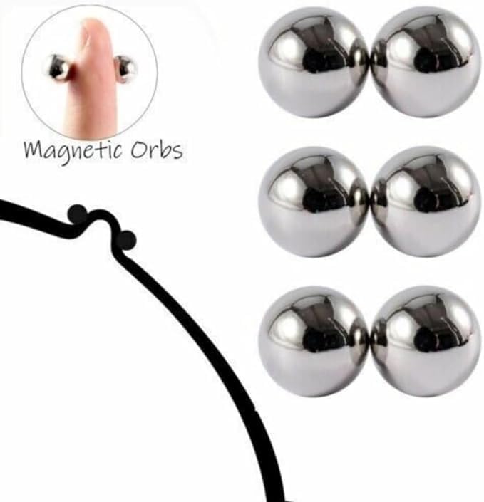 Clitoris Labia Nipple Clamps Bondage Fetish BDSM Powerful Magnetic Orbs 4 pcs for Adult Women Sex Toys