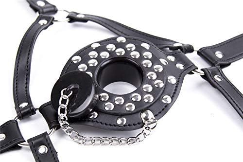 SM Adult Bondage Gear & Accessories - Bit Ball Gag with Metal Chain,Female Bondage BDSM Accessories,Sexual Fun & Fetish Play