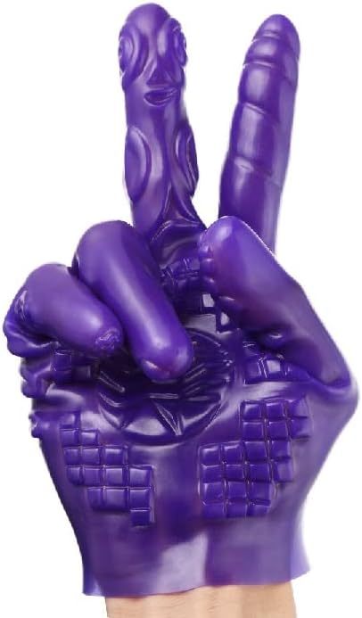Infatuation Magic Hand Anal Plug. Soft PVC Dildos G-spot Vagina Stimulator Training Thrusting Orgasm Tease Masturbator Sex Toy for Women Female Men Male Unisex