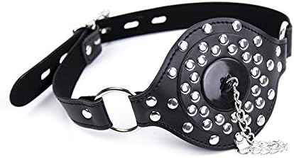SM Adult Bondage Gear & Accessories - Bit Ball Gag with Metal Chain,Female Bondage BDSM Accessories,Sexual Fun & Fetish Play
