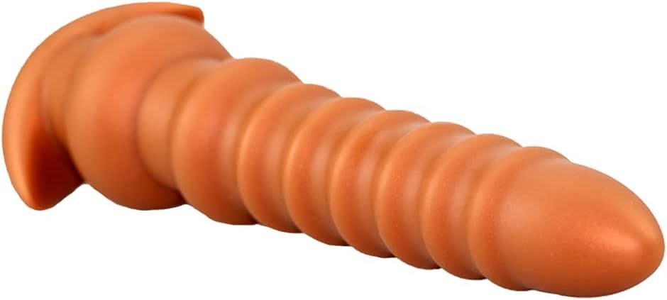 Extra long anal beads, liquid silicone threaded anal plug G spot dildo vaginal stimulation prostate massage male and female couple sex