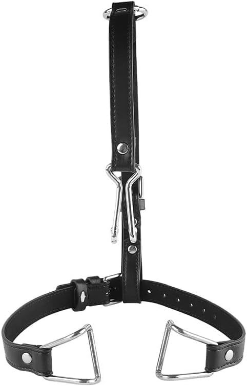 Hook Claw Mouth Spreader & Nose Hook,Open Mouth Gag for Sex Fetish Restraints,BDSM Adjustable Slave Harness Sex Toy for Men and Women