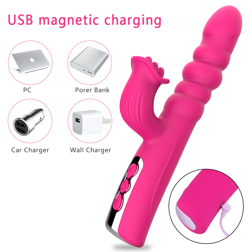 Smart telescopic vibrator masturbator private parts insertion couples adult supplies sex toys vibrator
