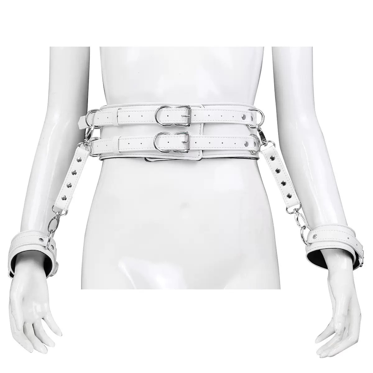 Hand Restraints and Waist Belt Fetish Bondage Sex Toys, Wrist Cuffs Adult Bondage Games Sex Toys Woman