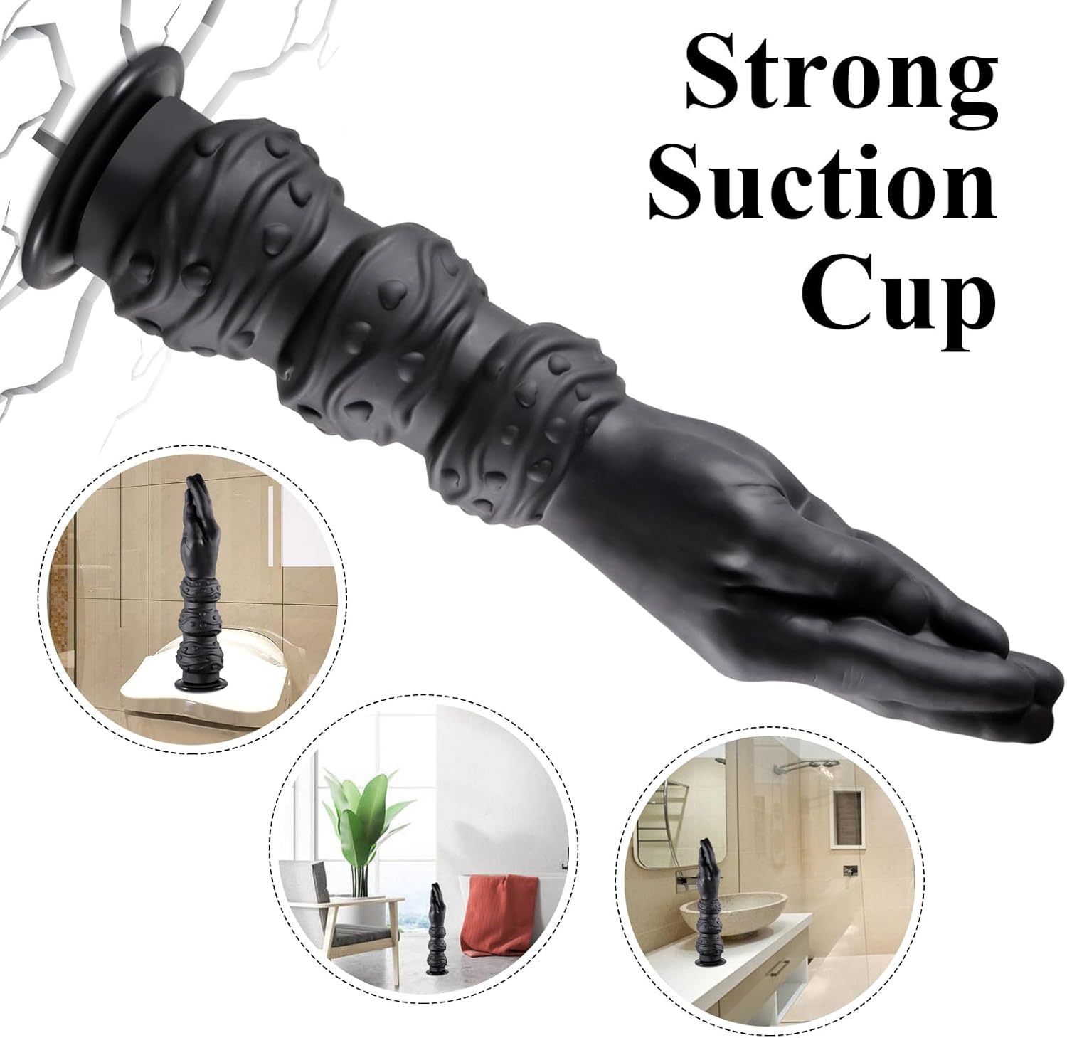 Silicone Fist Dildo 13.1 Inch Realistic Handheld Dildo