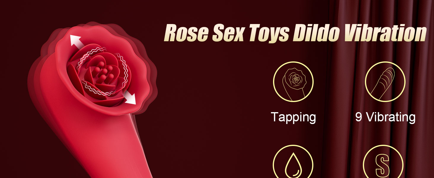 Rose Sex Toy Vibrator Adult Sex Toys Rose Vibrator Dildo for Female Sex Toy