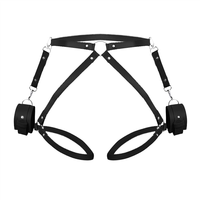 Sexy Bdsm Games Tools Goth Leather Garter Body Harness Women Punk Lingerie Retro Bondage Suspenders Adults Belt