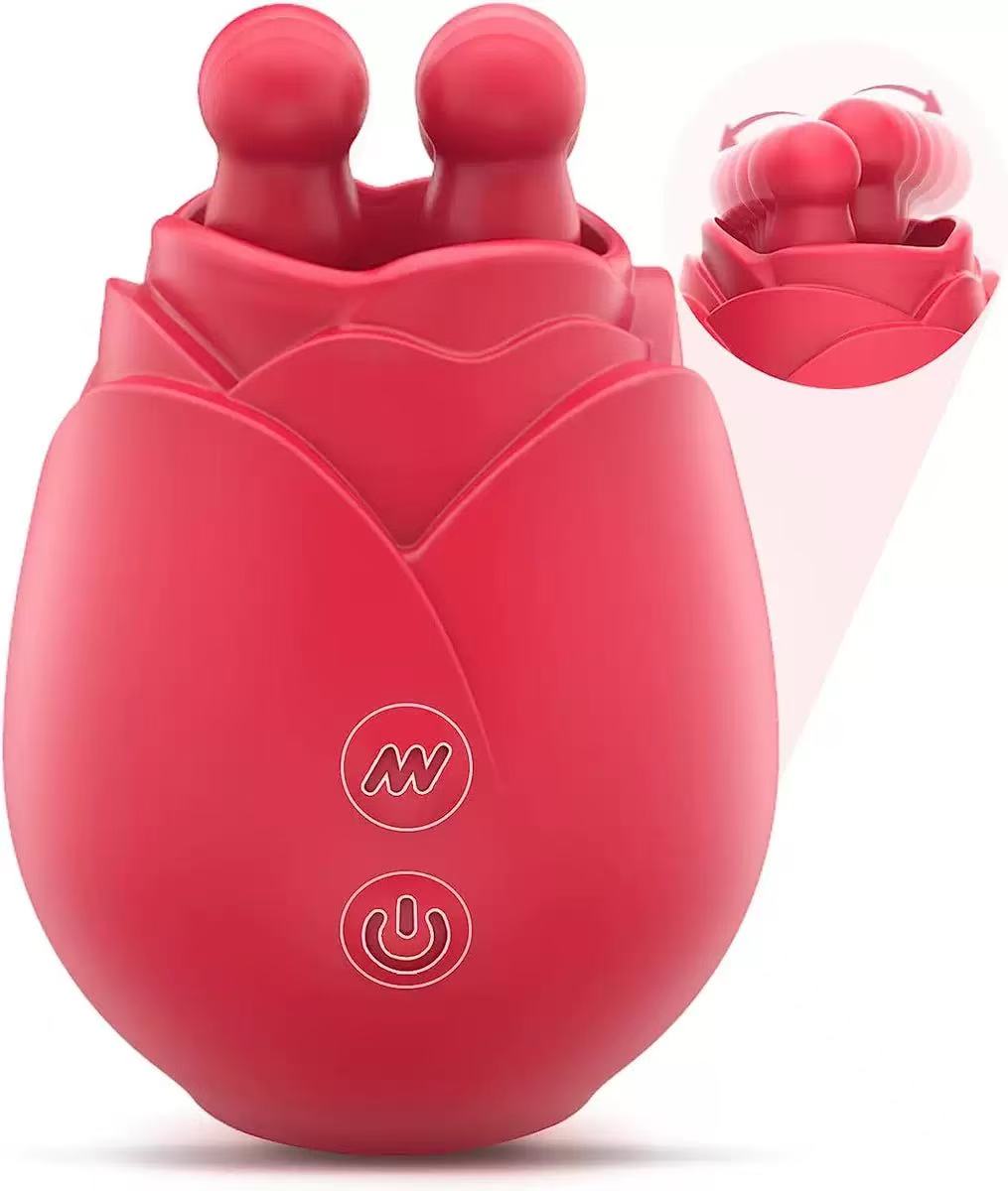 Foreign trade new Romeo Rose double tongue licking vibrator female clitoral nipple orgasm sex toys wholesale