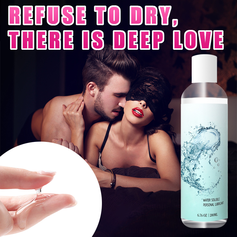 Water-Based Personal Lubricant, Lube for Men, Women Toys and Couples, Non-Staining, 6.76 Fl Oz