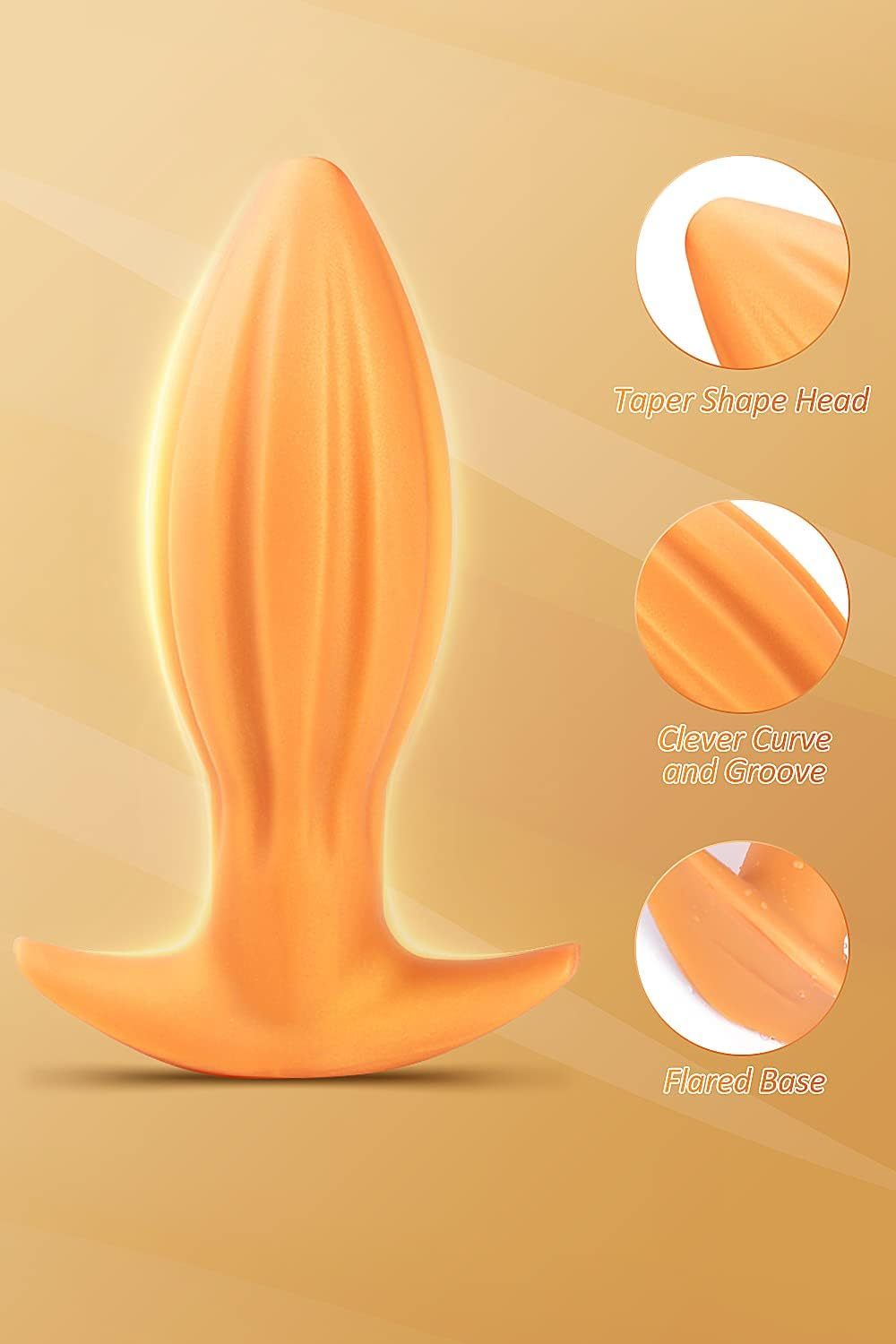 Ultra-soft anal plug flexible liquid prostate massage