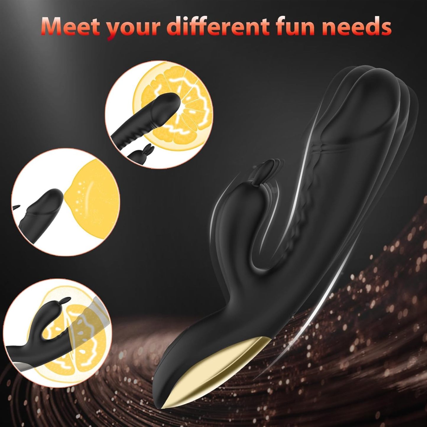 Rabbit Vibrators Adult Toy for Women - Vibrater Sexual Pleasure Tools for Women Couple Sex Toys for Female Vibrator Dildo Adult Sex Toys Nipple Anal Stimulator with 10 Vibrations Sex Swing