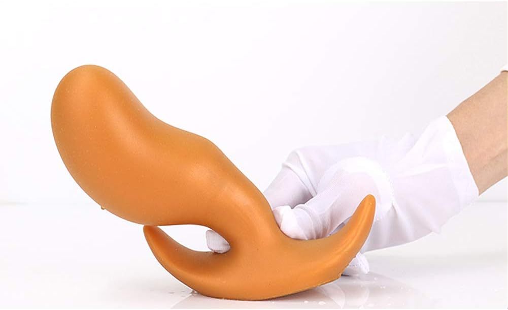 Super Soft Anal Plug, Sex Factory Flexible Liquid Silicone Butt Plug Prostate Massage G-spot Dildo Anal Trainer Kit for Beginner Advanced Players